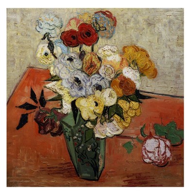 Roses and Anemones - Van Gogh Painting On Canvas